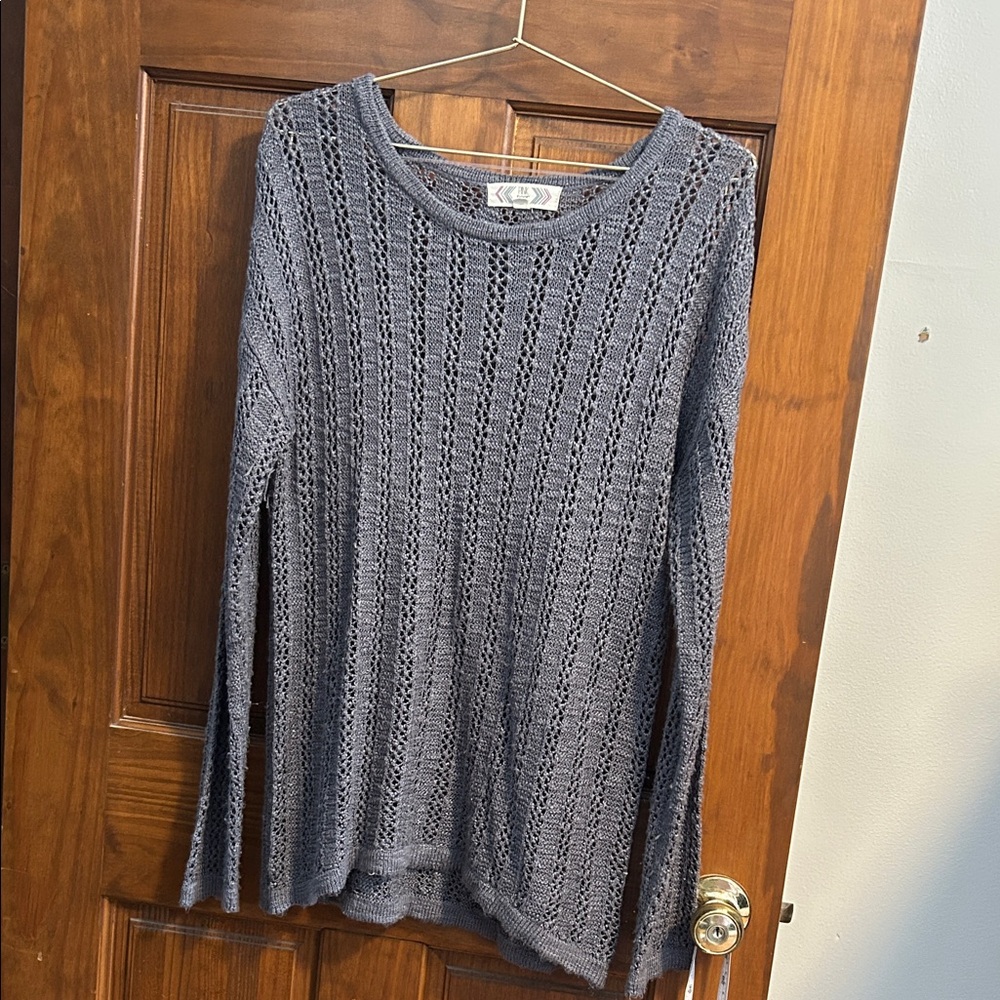 Pink Rose Heather Gray Women's Sweater